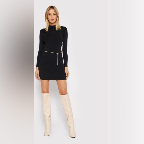 New Guess Vibrant Red Backless Dress SZ L - Picture 6 of 11